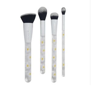 SEALED-F.A.R.R.A.H Daisy Makeup 4 Piece Brush Set Handles with Daisy’s-FULL SIZE